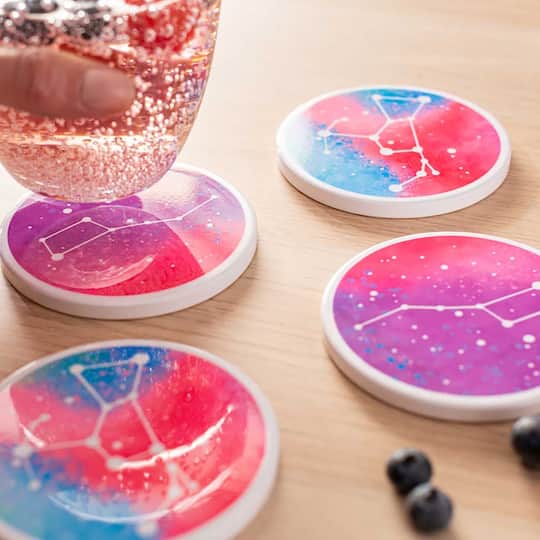 6 Packs: 4 ct. (24 total) Cricut® Round Coaster Blanks